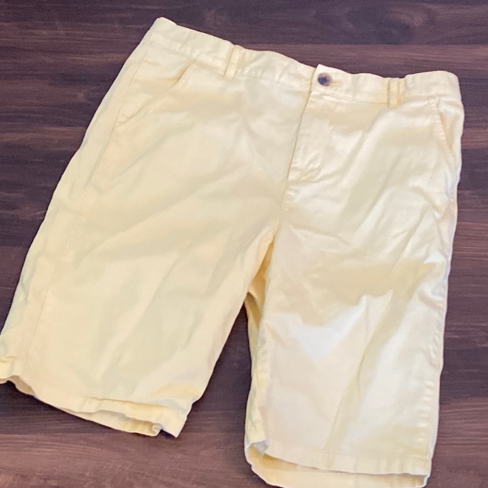 Big Boys Buttercream Yellow Chino Summer Shorts
